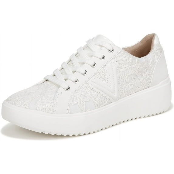 Vionic Kearny Laceup Women's Fashion Sneakers White Lace Size 8 M