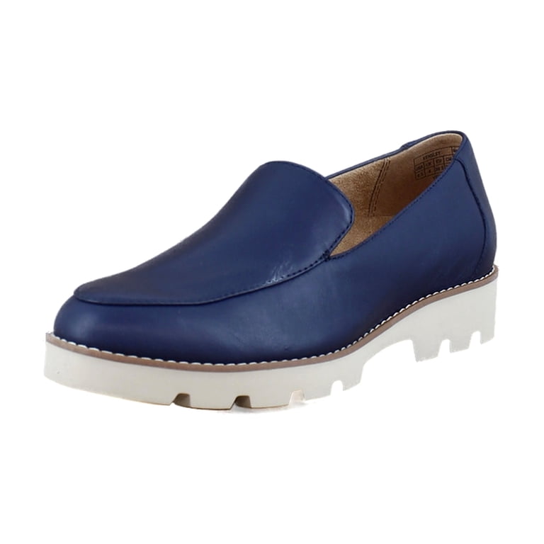 Vionic Kensley Women's Loafers & Slip-Ons Navy Leather Size 6.5 W