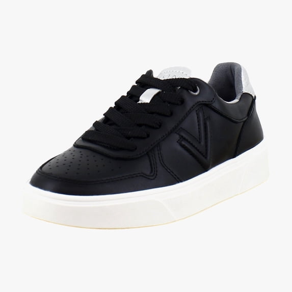 Vionic Kimmie Court Women's Fashion Sneakers Black & Silver Leather Size 10 W