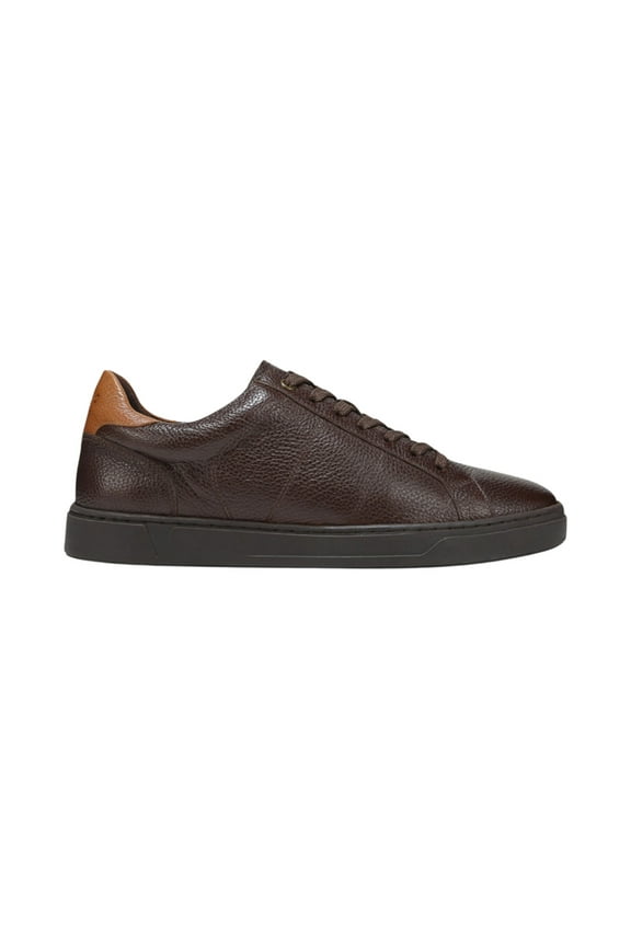 Lucas II - Men's Casual Comfort Leather Sneaker, Chocolate Ganache Brown