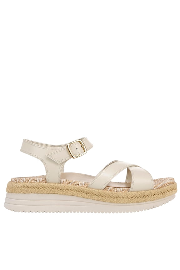 Mar Ankle Straps Heeled Sandal Cream White I8675L3100 Women's Size 10