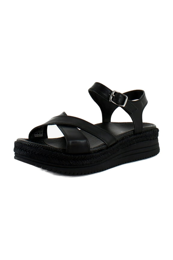 Mar Women's Sandals Black Leather Size 6.5 M