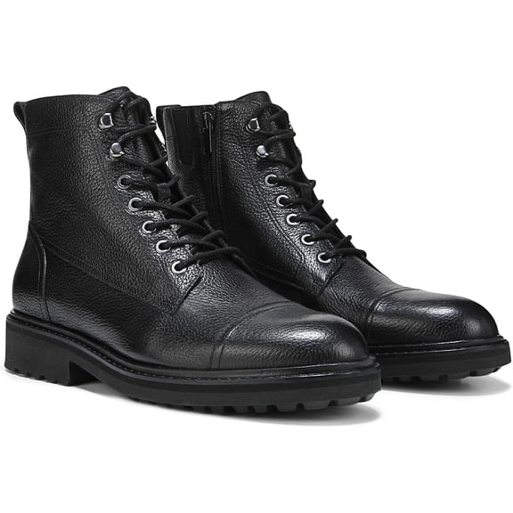Vionic Men's Livermore Lace Up Ankle Boot Black Leather 8.5M