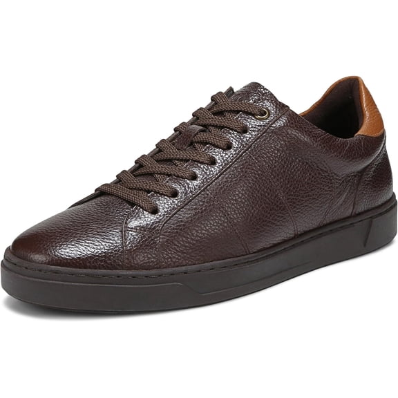 Vionic Men's Lucas II Casual Comfort Sneaker Chocolate Ganache Leather 14W