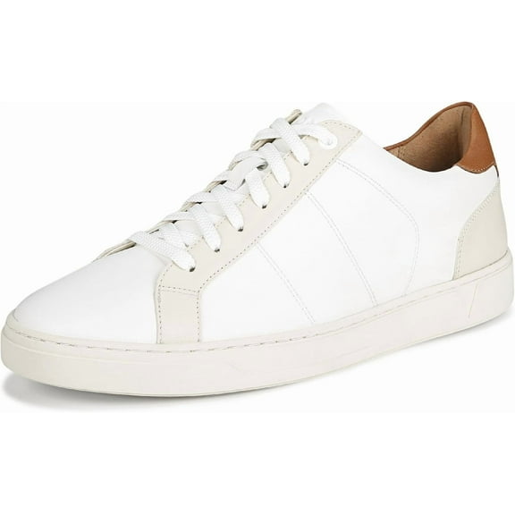 Vionic Men's Lucas II Casual Comfort Sneaker White Cream Leather 8.5W