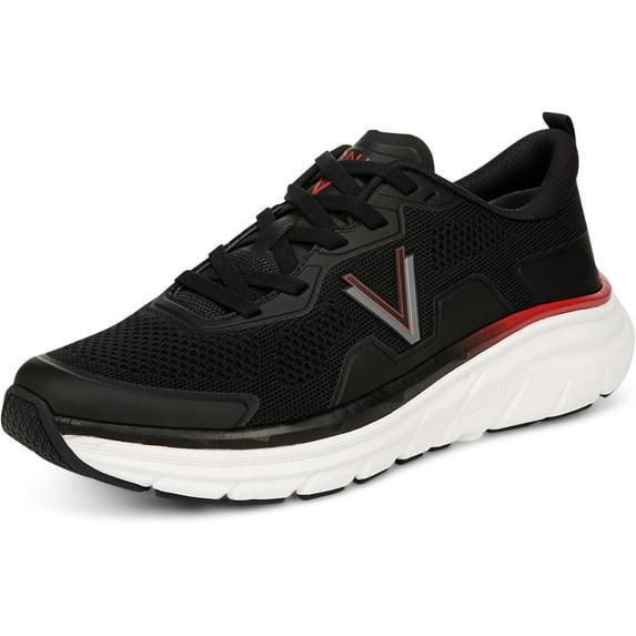 Vionic Men's Walk Max Lace Up Sneaker Black Knit 11.5M