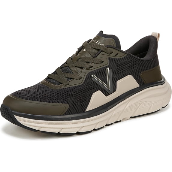 Vionic Men's Walk Max Lace Up Sneaker Phantom Grey Dark Khaki 7.5W