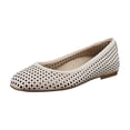thumbnail image 1 of Vionic Orinda Perf Women's Flats Sea Salt Leather Size 6.5 N, 1 of 8