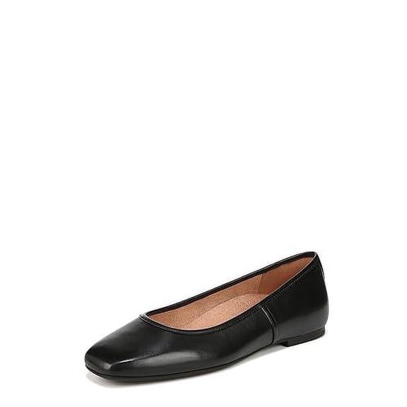 Vionic Women's Orinda Skimmers Ballet Flat Black Leather 8W