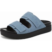 Vionic Riviera Womens Sandals Denim Fabric Size 9.5 W