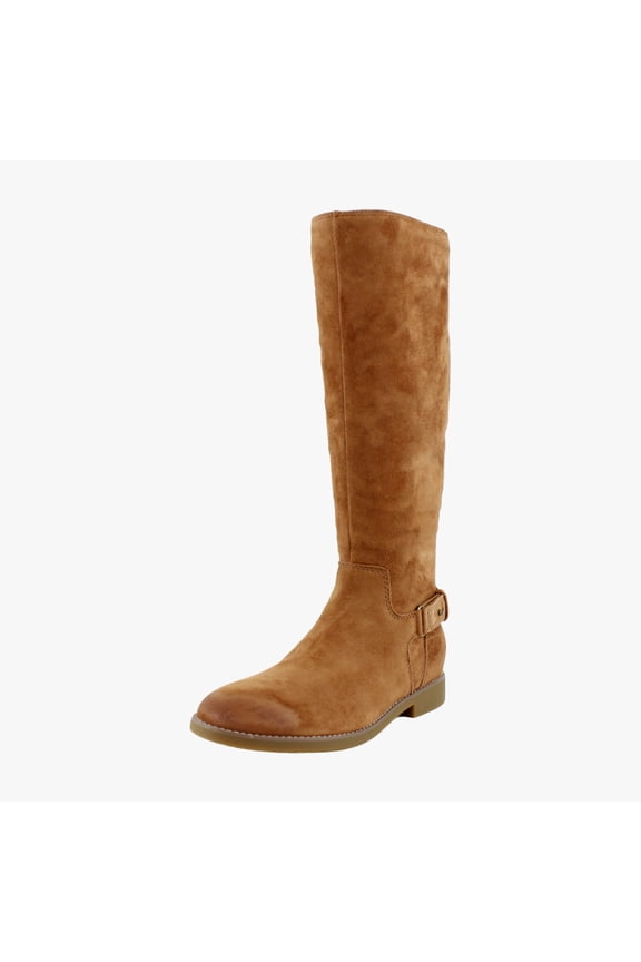 Women's Rochelle Tall Zip Boot Tan Suede 8M