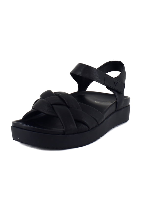 Rosa Women's Sandals Black Leather Size 6 W