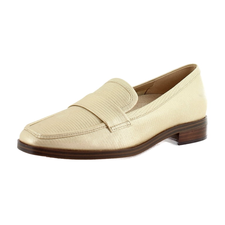 Vionic Beige Loafers with Gold Accent Vionic | Shoes | New Vionic Uptown Womens Slipon In Gold  main image 3
