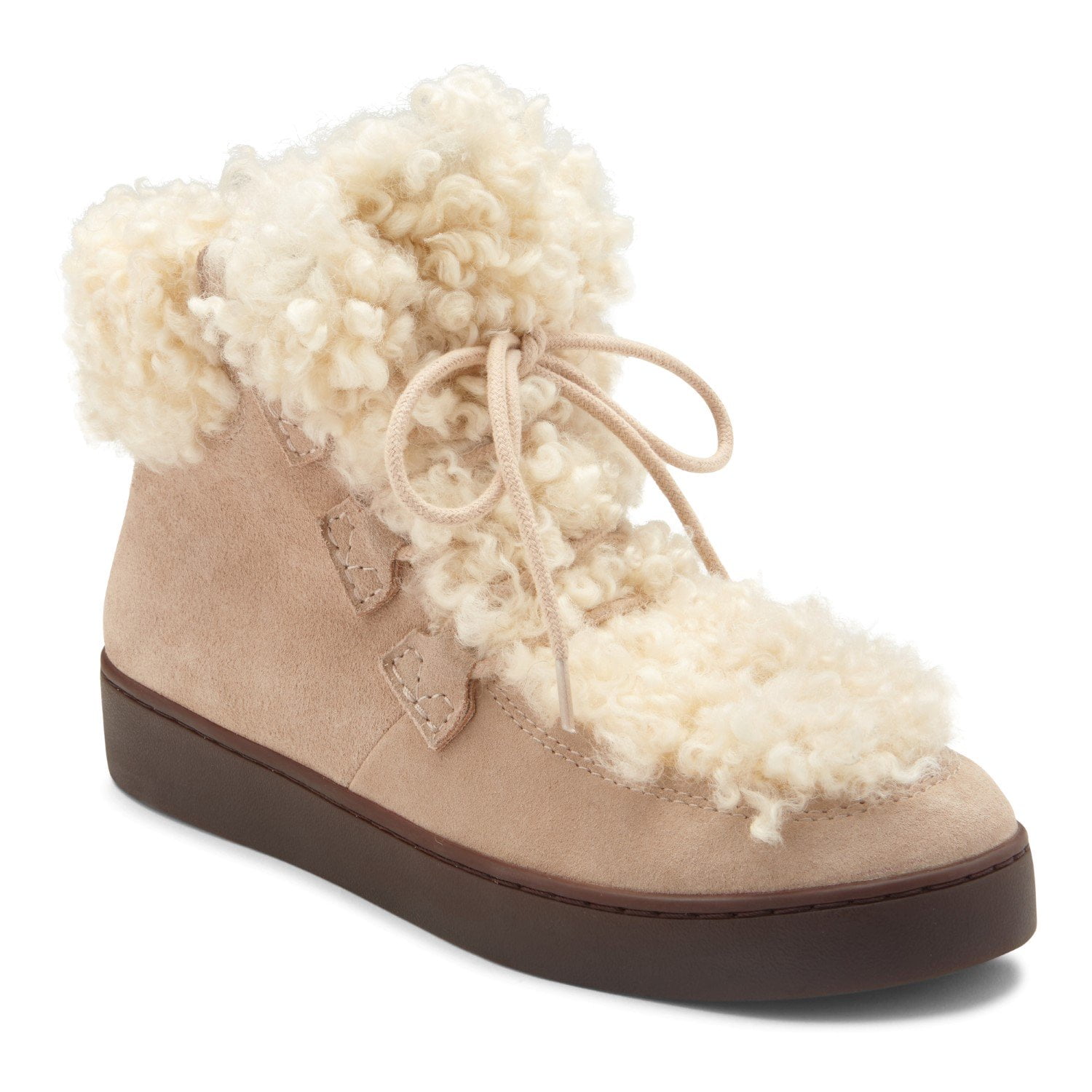 Vionic Womens Splendid OAK Beige Snow Boots Beige 7.5 New