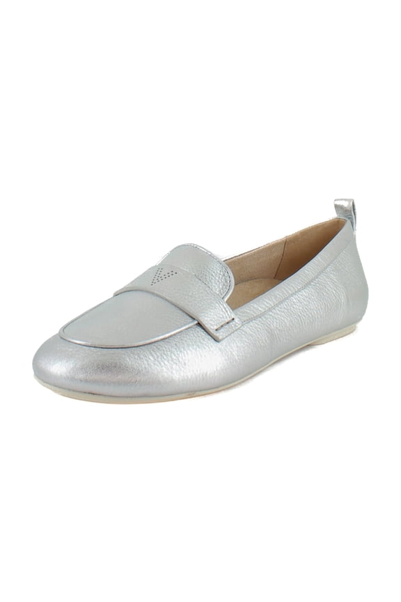 Tessa Women's Flats Silver Metallic Leather Size 12 M