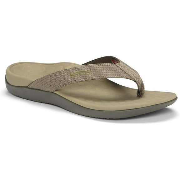 Vionic Unisex Wave Toe Post Sandal, 11 B(M) US Women / 10 D(M) US Men, (Khaki)