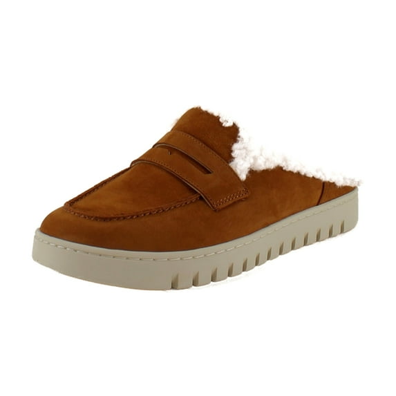 Vionic Uptown Mule Women's Loafers & Slip-Ons Brandy Nubuck Leather Size 12 M