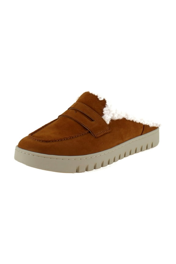 Uptown Mule Women's Loafers & Slip-Ons Brandy Nubuck Leather Size 7 M