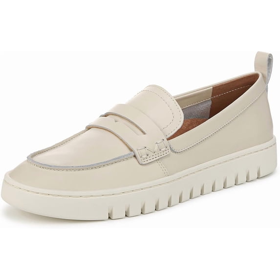 Vionic Uptown Women's Loafers & Slip-Ons Cream Leather Size 10 W