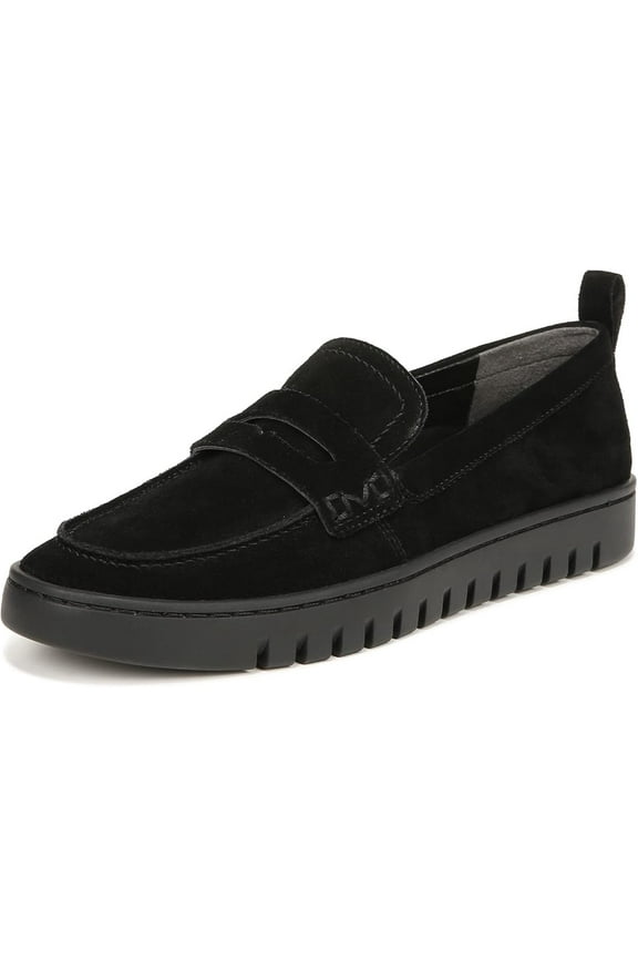 Women's Journey Uptown Loafer Black/Black Suede 10M