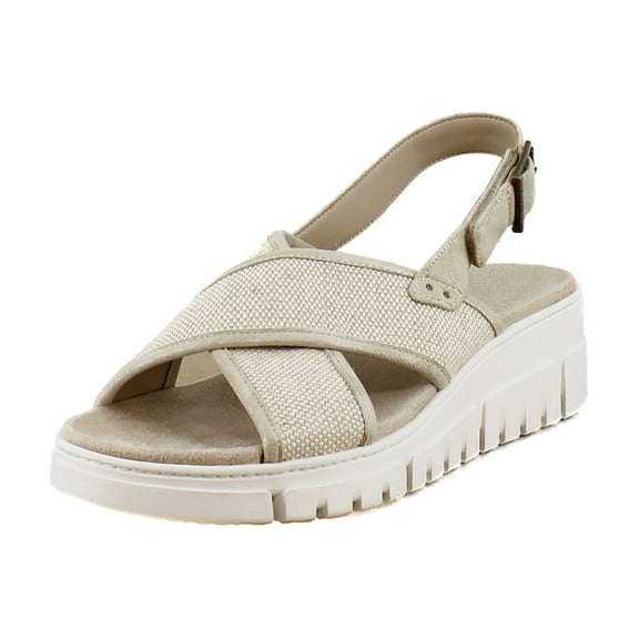 Vionic Uptown Sonoma Women's Sandals Beige Canvas Size 6.5 M