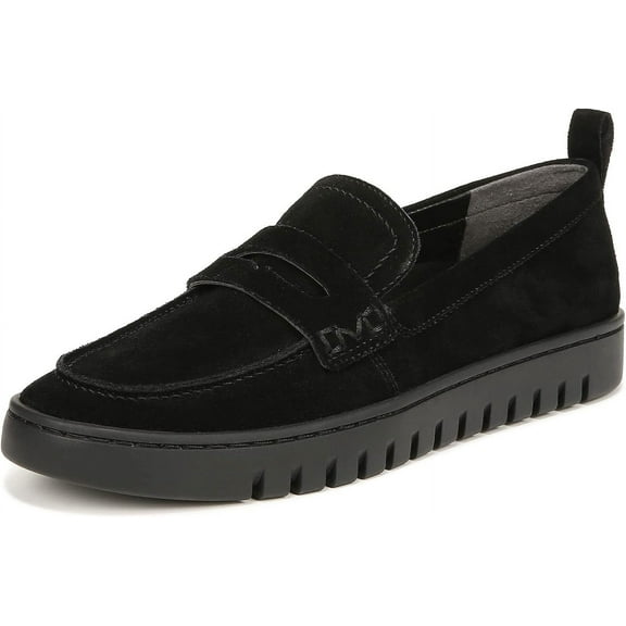 Vionic Women's Journey Uptown Loafer Black/Black Suede 5W