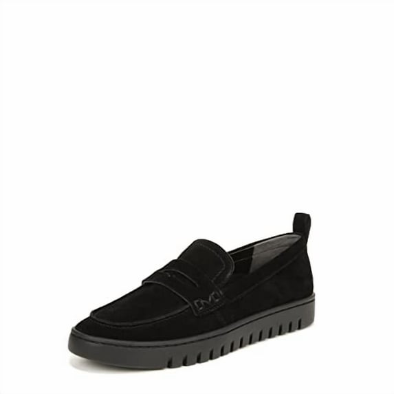 Vionic Women's Journey Uptown Loafer Black/Black Suede 6.5W