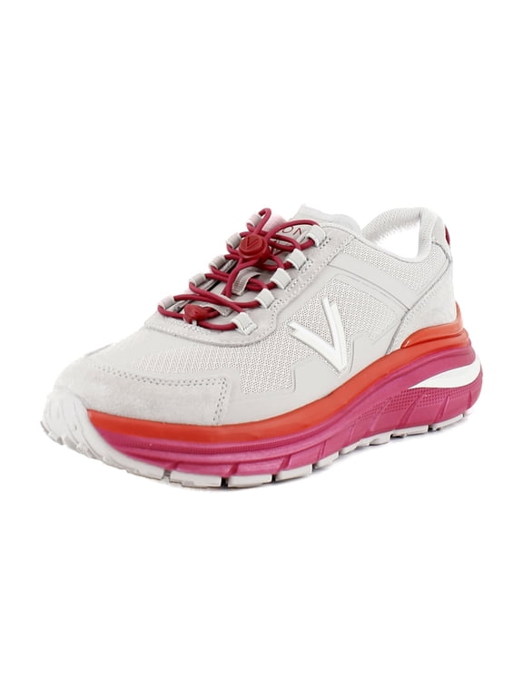Walk Max Sierra Women's Athletic Soft Oyster/Magenta Leather Size 13 M