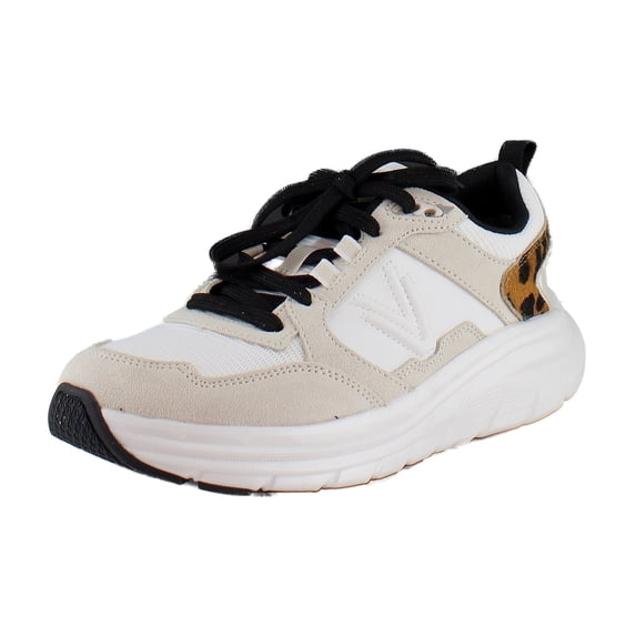 Vionic Walk Max Skyline Women's Athletic White/Leopard Mesh and Suede Size 6.5 M