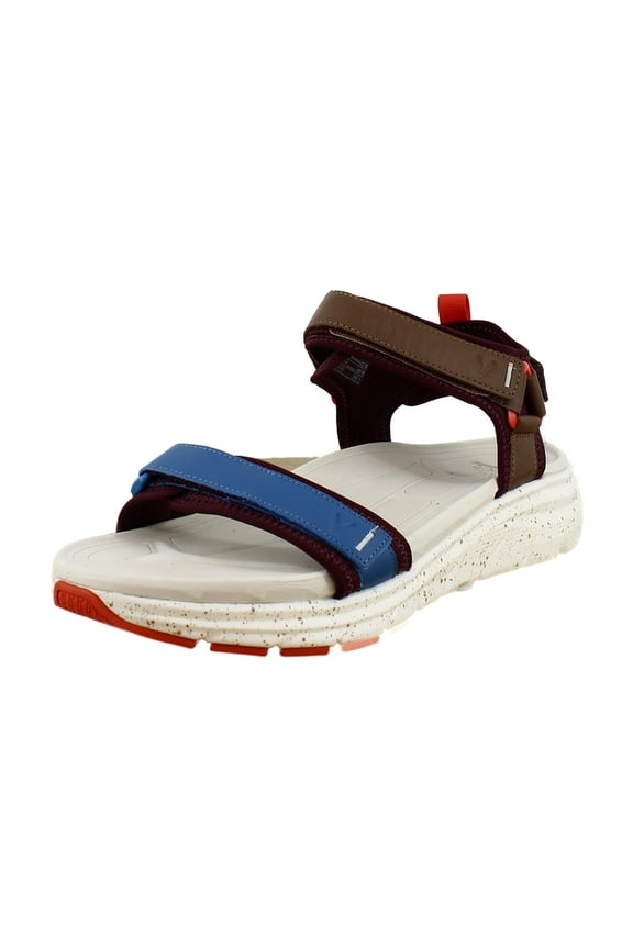 Walk Max Wanderer Women's Sandals Ivory/Brown Multi Leather Size 9 M