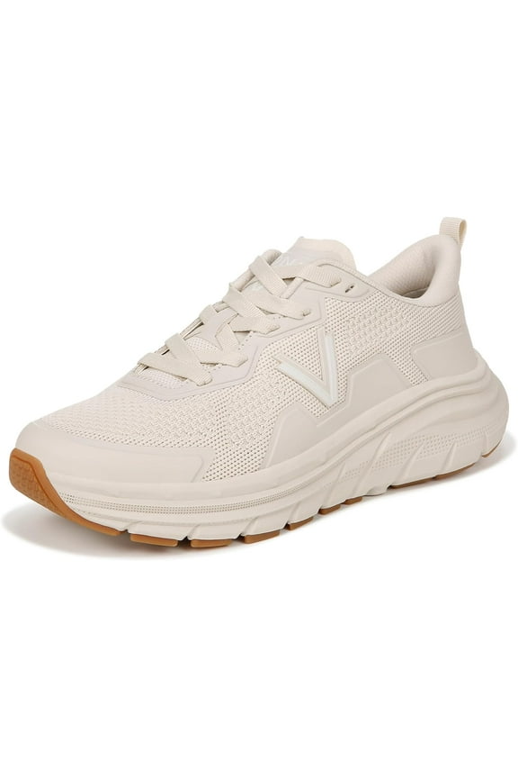 Walk Max Women's Lace Up Sneaker Cream 12M