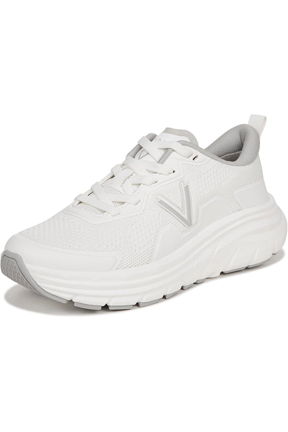 Walk Max Women's Lace Up Sneaker White 10M