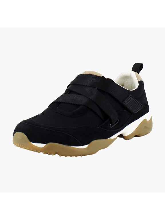 Walk Slim Gia Women's Athletic Black Suede/Leather Size 12 M
