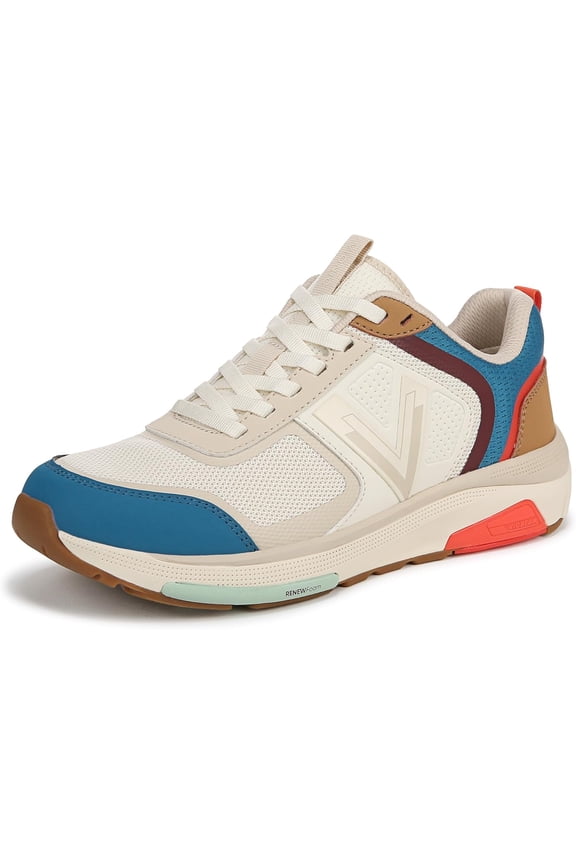 Walk Strider Women's Performance Walking Sneaker Ivory Multi 13M