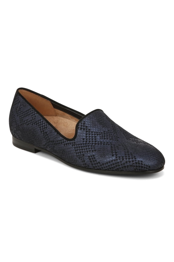 Willa II Women's Loafers & Slip-Ons Dark Blue Met Snake Size 5 M