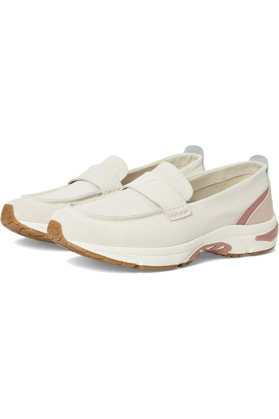 Women's 23 walk Walking Sneaker Loafer Cream Suede 6M
