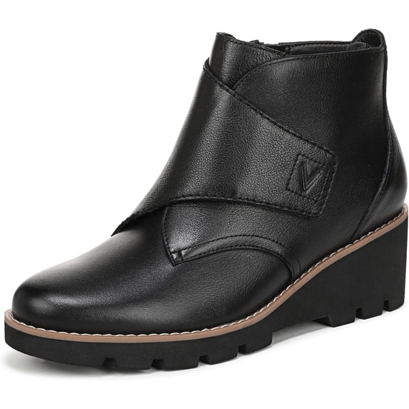Vionic Women's Abby Wedge Ankle Bootie Black 7M