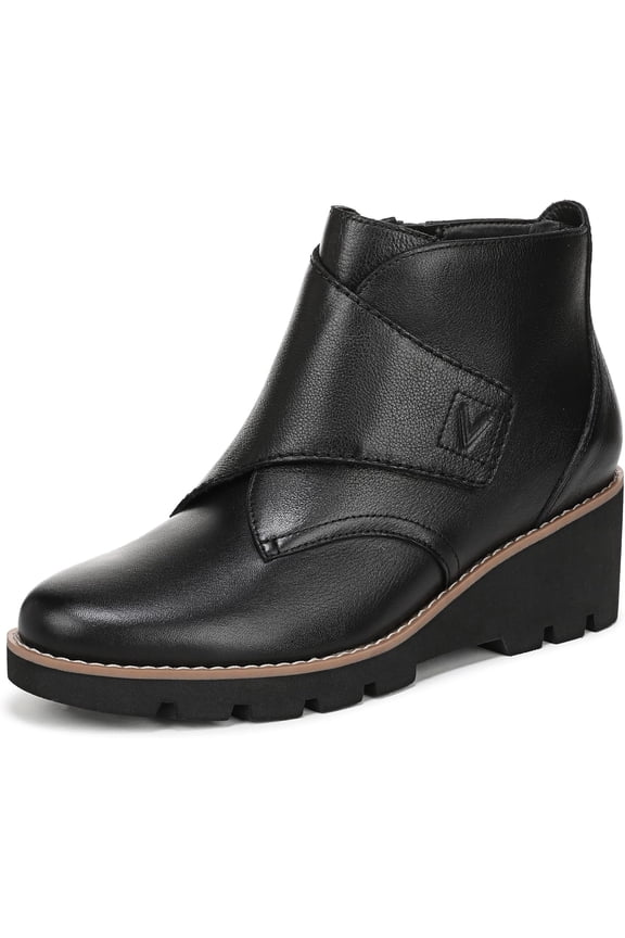 Women's Abby Wedge Ankle Bootie Black 8M