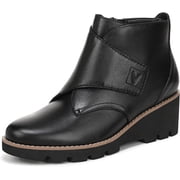 Vionic Womens Abby Wedge Ankle Bootie Black 9.5W