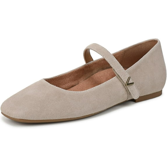 Vionic Women's Alameda Mary Janes Flat Lucid Beige 9.5W