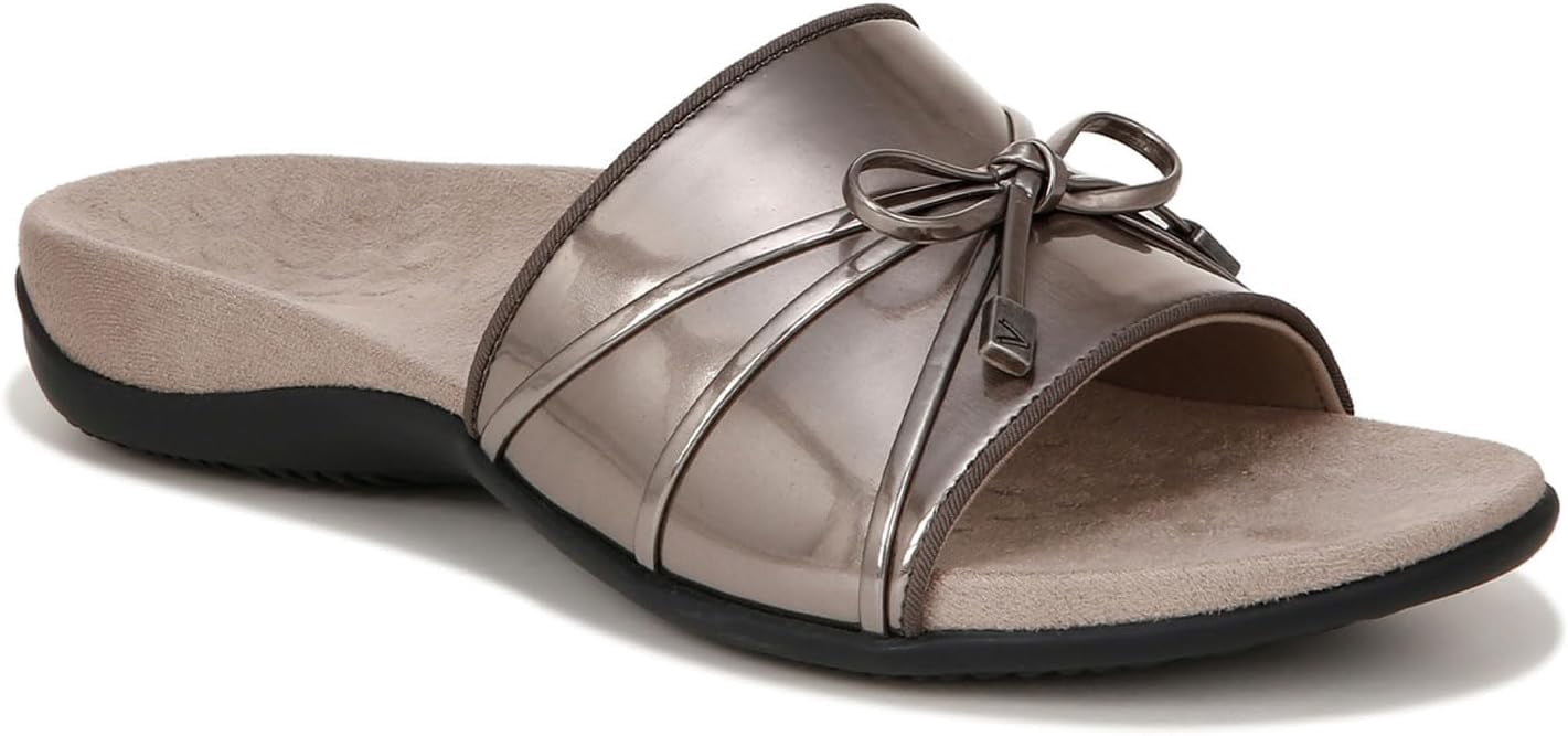 Vionic Bella Vionic Women's Bella Slide Sandal Pewter 5W - Walmart.com