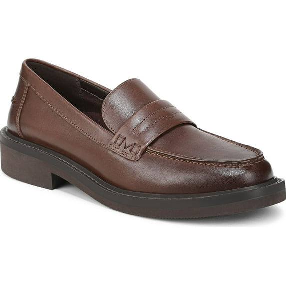 Vionic Women's Caitlin Penny Loafer Coffee Vachetta Leather 8.5M