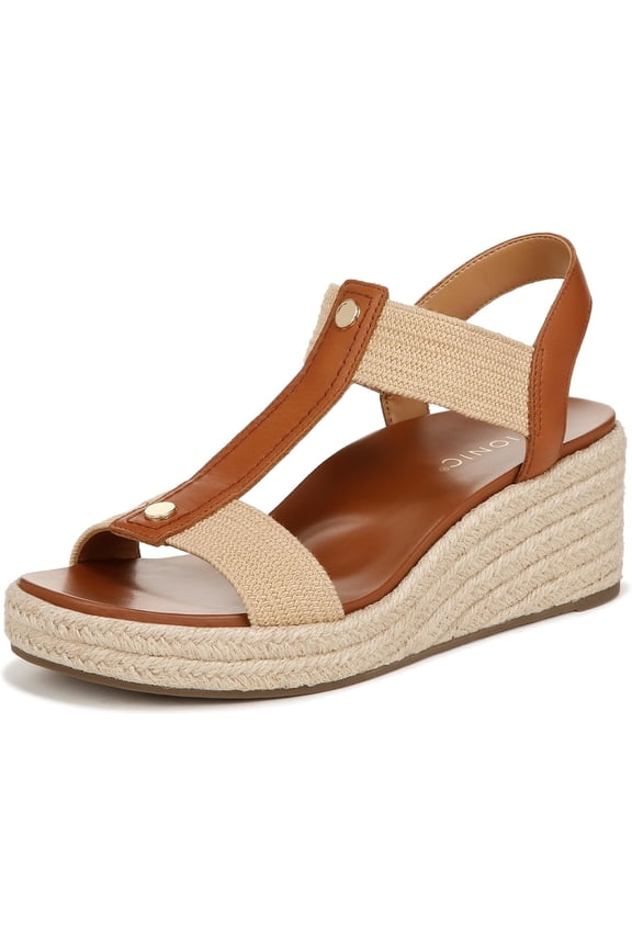 Women's Calera Ankle Straps Heeled Sandal Camel 8W