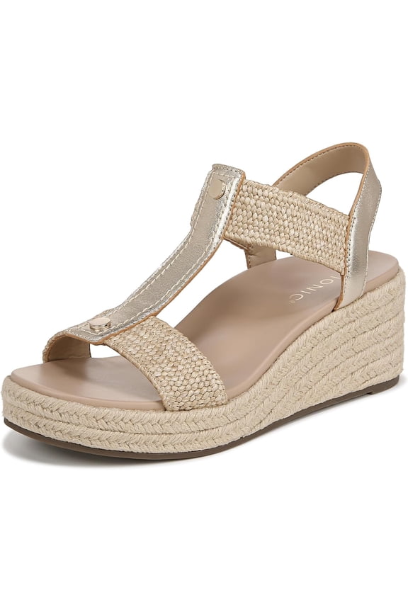 Calera Women's Sandals Gold Metallic Leather Size 11 W