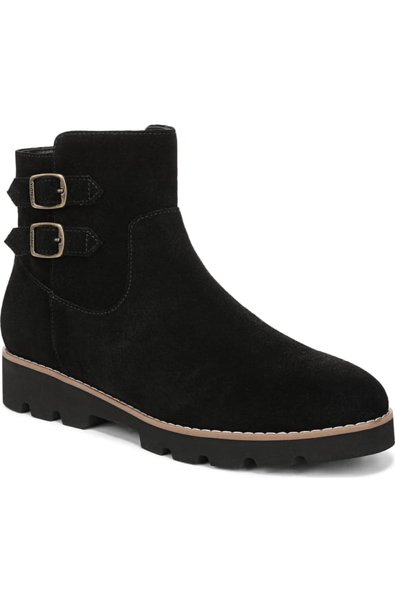Carissa Women's Boots Black Suede Leather Size 6 W