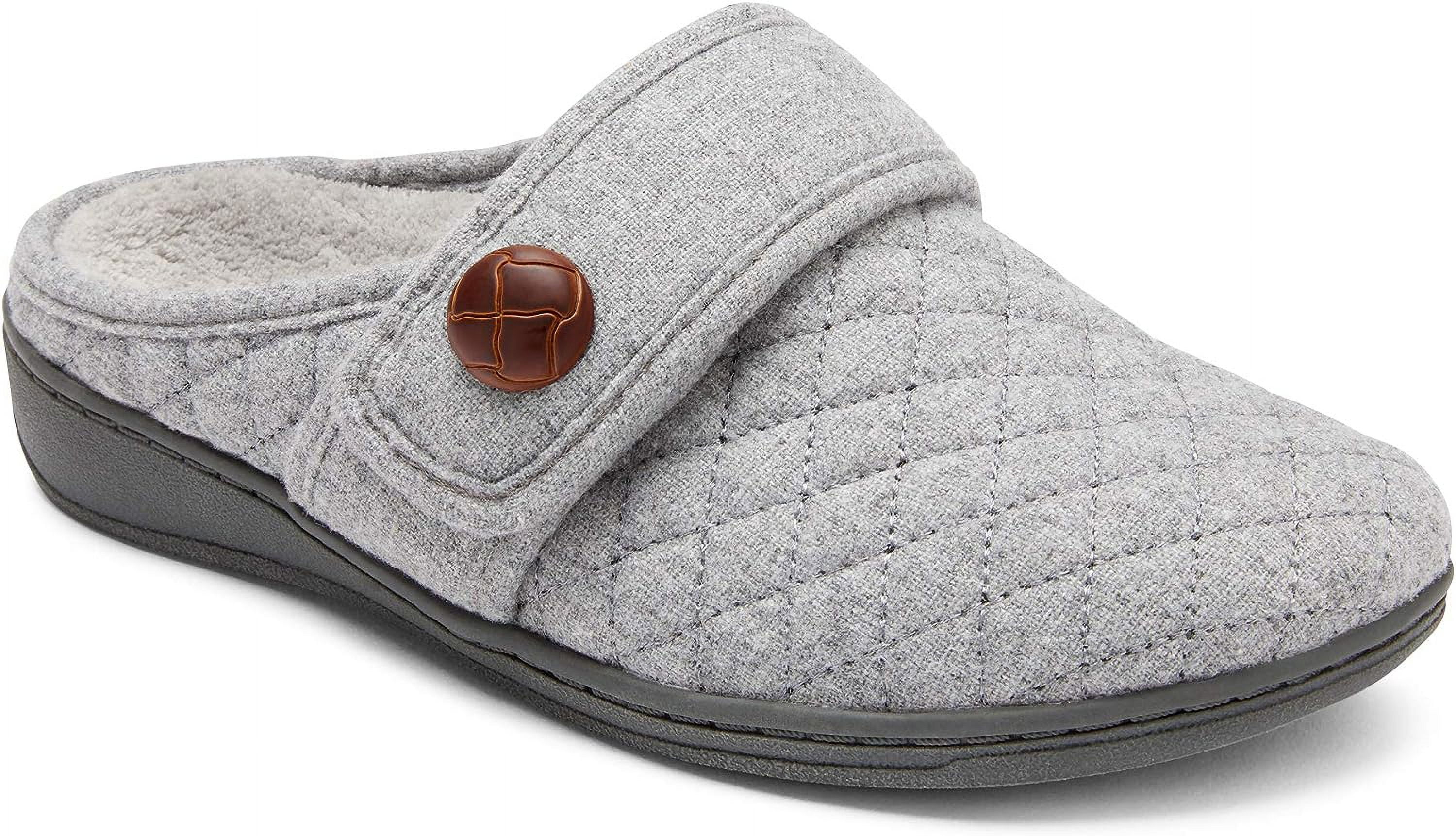 Vionic Women's Carlin Light Grey Slippers 9M
