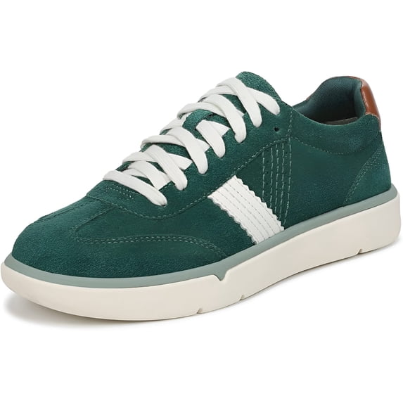 Vionic Women's City Walk Platform Sneaker Posy Green Suede 8.5M