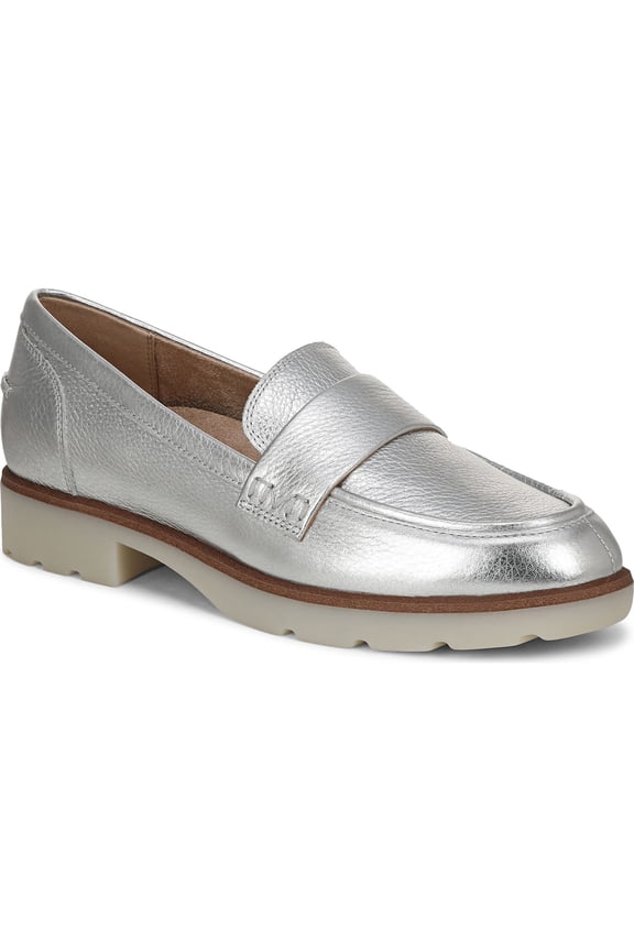 Women's Cleo Loafer Silver Metallic Leather 11M