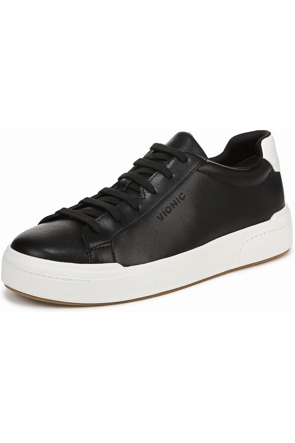 Women's Colbie Lace Up Sneaker Black Leather 9.5M