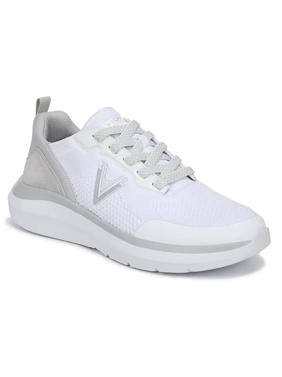 Women's Hayward Sneaker White Knit Suede 11M